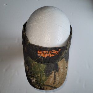 Camo Hat Mens OS Hook & Loop‎ Back Visor "Gotta Kill It To Grill It"